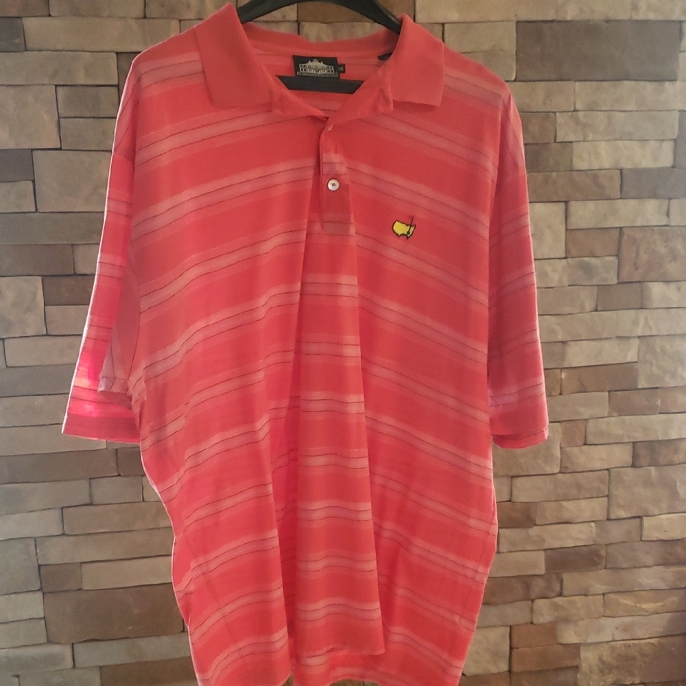 Master' GOLF shirtMen's Casual Button Down Shirt - Orange